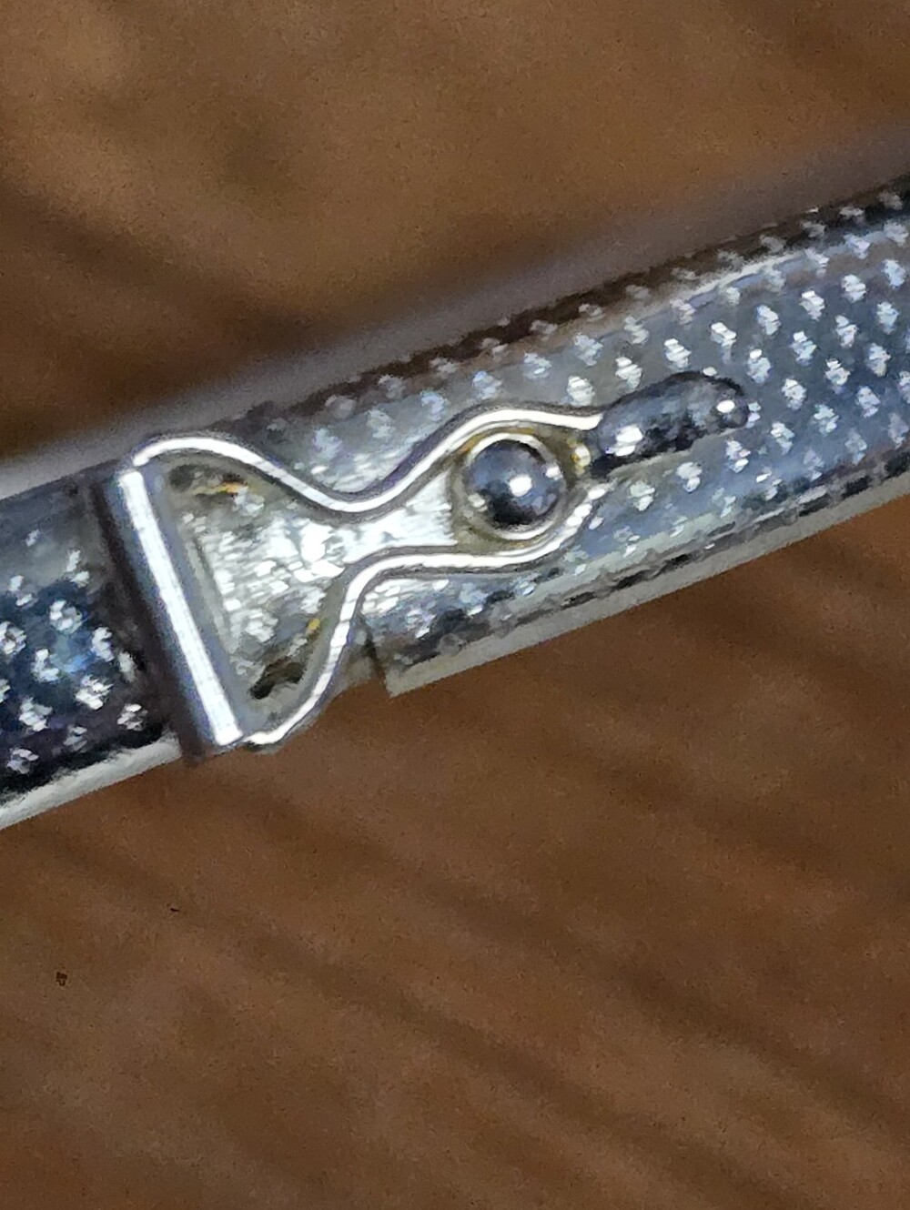 925 Sterling Silver Engraved Starburst Bangle Bracelet - Picture 6 of 7